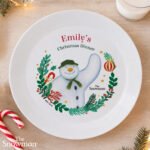Personalised The Snowman Christmas Wishes Plastic Plate - Image 3