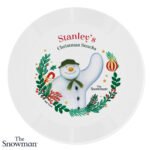 Personalised The Snowman Christmas Wishes Plastic Plate - Image 4