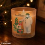 Personalised The Snowman Christmas Wishes Scented Frosted Glass Jar Candle - Image 2