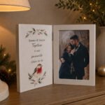 Personalised Robin Motif Wooden Hinged 4x6 Portrait Photo Frame - Image 3