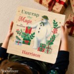 Personalised The Snowman Christmas Wishes Large Wooden Keepsake Box - Image 3
