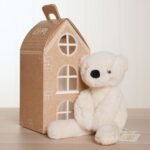 Softies Lola The Long Leg Cream Plush Teddy Bear (30cm) - Image 8