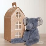Softies George The Long Leg Petrol Blue Plush Elephant Toy (35cm) - Image 6