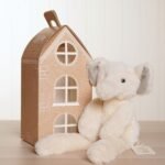 Softies Ellie The Long Leg Cream Plush Elephant Toy (35cm) - Image 6