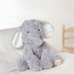 Softies Ethel The Sitting Grey Elephant Plush Toy (22cm) - Image 6
