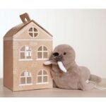 Softies Walter The Brown Walrus Glow In The Dark Teeth Plush Toy (30cm) - Image 7