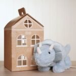 Softies Tyrone The Triceratops Blue Dinosaur Plush Toy (40cm) - Image 5