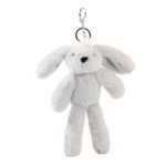 Softies Theo The Grey Plush Bunny Keyring