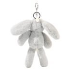 Softies Theo The Grey Plush Bunny Keyring - Image 4