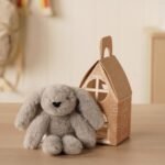 Softies Theo The Grey Plush Bunny Keyring - Image 6