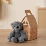 Softies Pip The Teddy Bear Petrol Blue Plush Keyring - Image 6