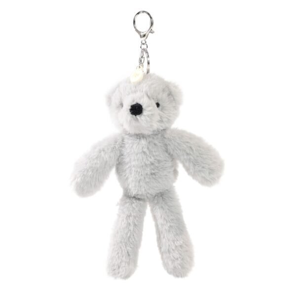 Softies Ste The Light Grey Plush Teddy Bear Keyring