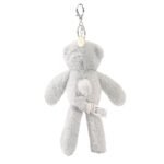 Softies Ste The Light Grey Plush Teddy Bear Keyring - Image 4