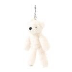 Softies Lola The Cream Plush Teddy Bear Keyring - Image 2