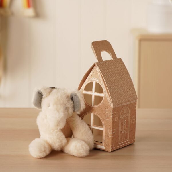 Softies Ellie The Plush Cream Elephant Keyring