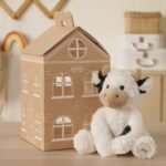 Softies Lucy The Black & White Cow Plush Toy (23cm) - Image 7
