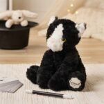 Softies Crumpet The Black & White Cat Plush Toy (20cm) - Image 7