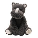 Softies Rick The Grey Sitting Rhino Plush Toy (22cm) - Image 2