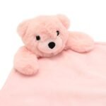 Softies Willow The Pink Bear Two Side Short Plush Baby Comforter - Image 3