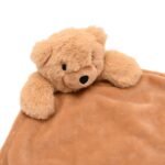 Softies Hudson Bear Light Brown Two Side Short Plush Baby Comforter - Image 3