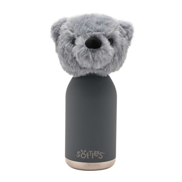 Softies Pip The Plush Teddy Petrol Blue Stainless Steel Water Bottle