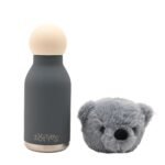 Softies Pip The Plush Teddy Petrol Blue Stainless Steel Water Bottle - Image 3