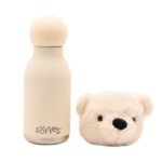 Softies Lola The Plush Teddy White Stainless Steel Water Bottle - Image 3