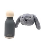Softies Sonny The Bunny Plush Petrol Blue Stainless Steel Water Bottle - Image 3