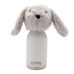 Softies Theo The Bunny Plush Grey Stainless Steel Water Bottle