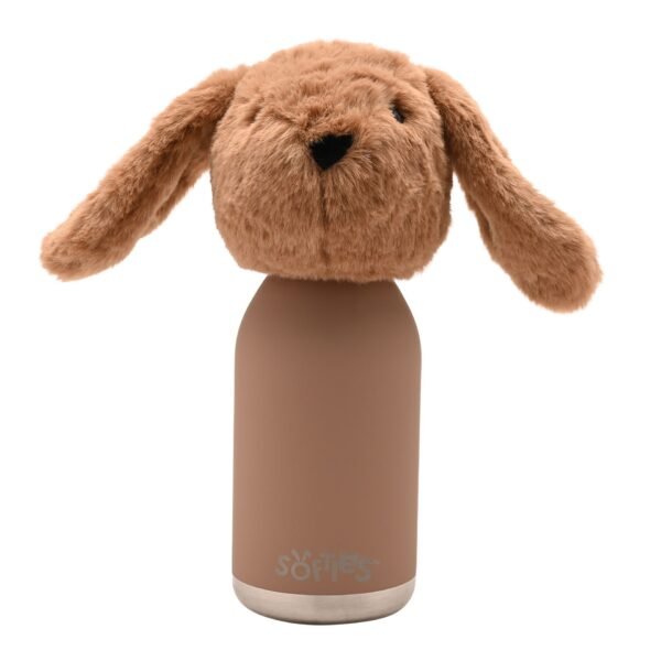 Softies Cookie The Plush Bunny Dark Brown Stainless Steel Water Bottle