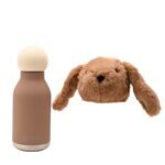 Softies Cookie The Plush Bunny Dark Brown Stainless Steel Water Bottle - Image 3