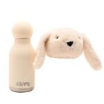 Softies Talia The Plush Bunny White Stainless Steel Water Bottle - Image 3