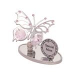 Crystocraft Chrome Plated 'Special Mum' Butterfly Ornament - Image 2