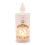 Harry Potter Alumni Glass LED Pillar Candle (21cm) - Lumos