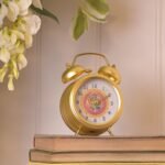 Harry Potter Hogwarts Crest Design Gold Alarm Clock - Image 4