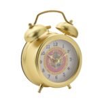 Harry Potter Hogwarts Crest Design Gold Alarm Clock - Image 3