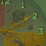 Harry Potter House Crests Design Turquoise Plastic Round Wall Clock - Image 3