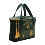 Harry Potter Alumni Green & Gold Velvet Lunch Bag - Slytherin - Image 2