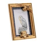 Harry Potter Alumni 4" x 6" Portrait Gold Resin Photo Frame - Hedwig - Image 4