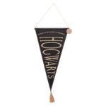 Harry Potter Alumni Black & Gold Hanging Banner - Hogwarts