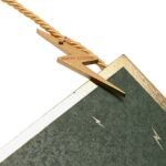 Harry Potter Alumni Green & Gold Hanging Wooden Pendent - Expecto Patronum - Image 2