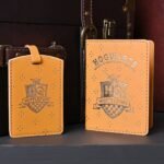 Harry Potter Alumni Yellow & Gold PU Leather Passport Holder & Luggage Tag Set – Hufflepuff