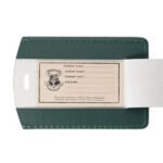 Harry Potter Alumni Green & Gold PU Leather Passport Holder & Luggage Tag Set - Slytherin - Image 3