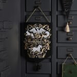 Harry Potter Alumni Black & Gold Glow In The Dark Wooden Pendent - Patronus Animals - Image 2