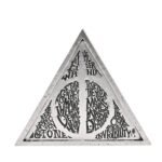 Harry Potter Dark Arts Silver Triangle Ornament - Deathly Hallows - Image 2