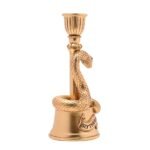 Harry Potter Alumni Gold 3D Candle Holder - Slytherin Snake - Image 3