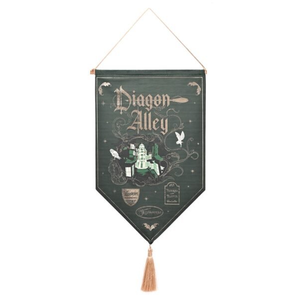 Harry Potter Alumni Green & Gold Hanging Banner - Diagon Alley