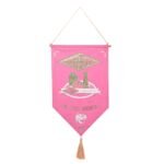 Harry Potter Alumni Pink & Gold Hanging Banner - Honeydukes