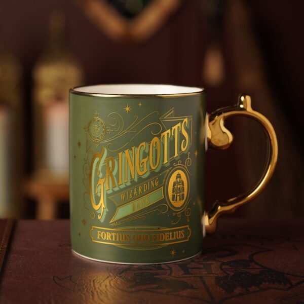 Harry Potter Alumni Collectable Green & Gold Ceramic Mug - Gringotts