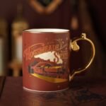 Harry Potter Alumni Collectable Burgundy & Gold Ceramic Mug - Hogsmeade Station